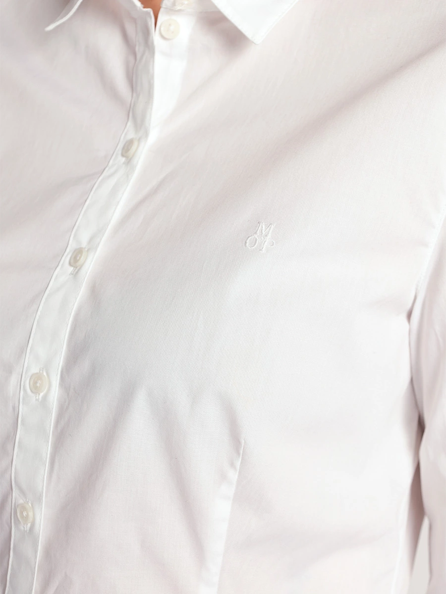 Блуза приталенного кроя из эластичного хлопка